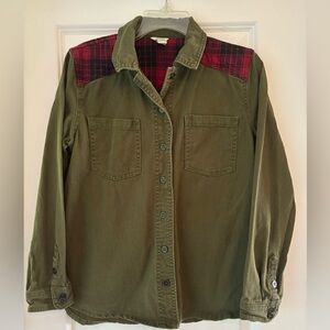 Forever 21 Button Up with Buffalo Plaid shoulders